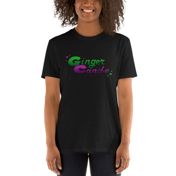 Ginger Cand-e Logo - Short-Sleeve Unisex T-Shirt | Gildan - Black